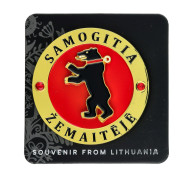 Fridge Magnet Samogitia with Spinning Bear